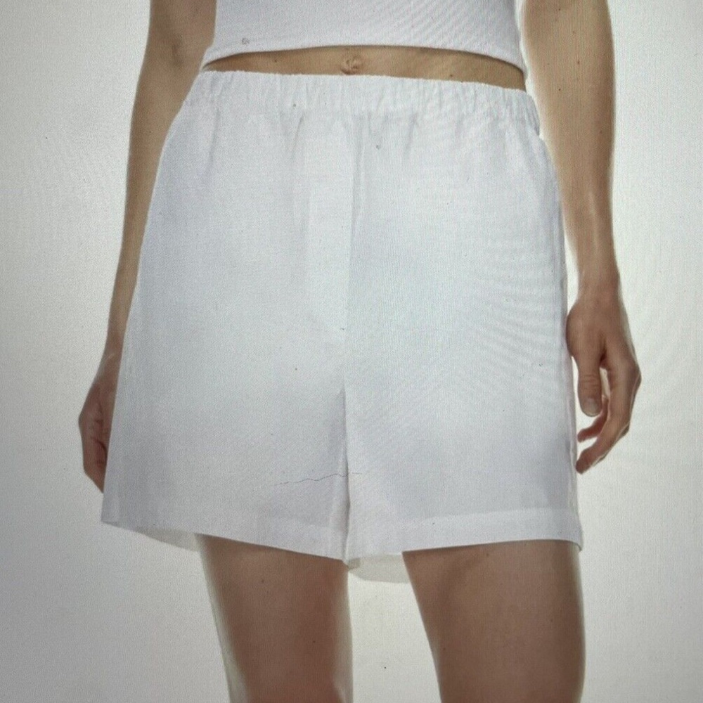 🍍Wilfred free breeze white cotton shorts